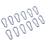 Amtech 12pc 5mm x 60mm Snap Hooks